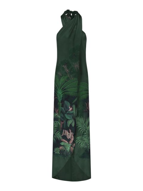 Johanna Ortiz Silk Silent Water Top print