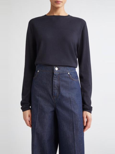Max Mara Max Mara Marcia Cashmere Crewneck Sweater in Ultramarine at Nordstrom