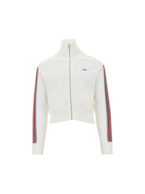 AUTRY Autry Knitted Track Jacket With Logo Embroidery White