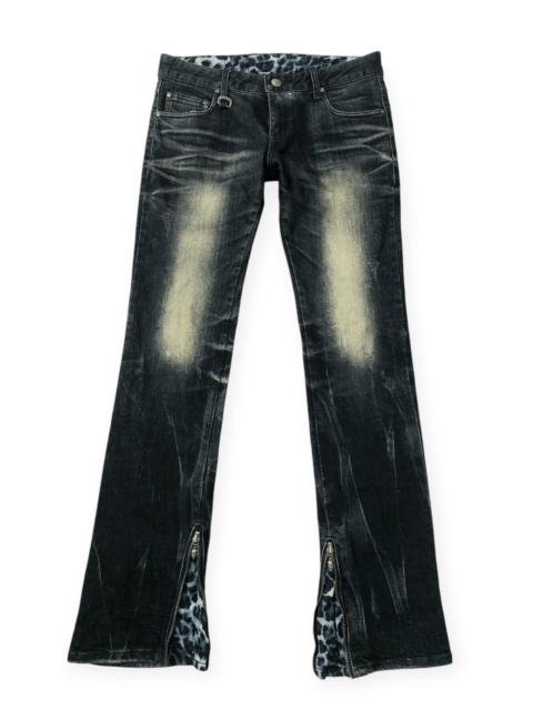 Other Designers Le Grande Bleu (L.G.B.) - Wild Party Zipped Flare Low Rise Unisex Denim