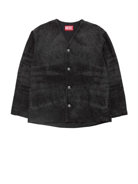 Diesel Diesel Denim Cardigan Jacket Black