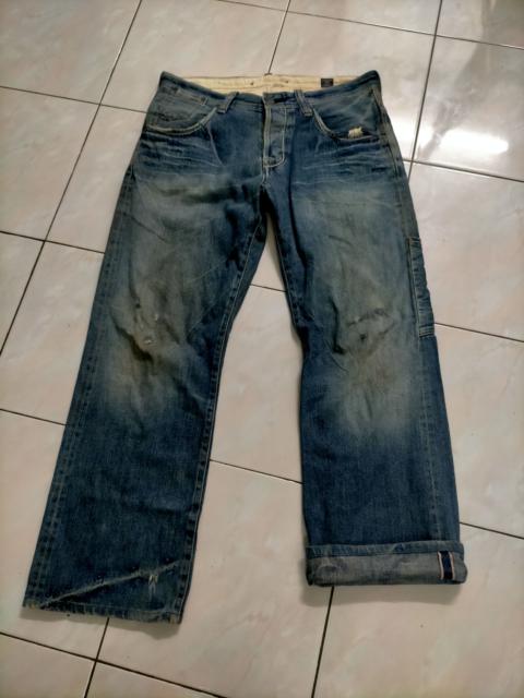 Other Designers Vintage Bartack Buckle Back Selvedge Jeans