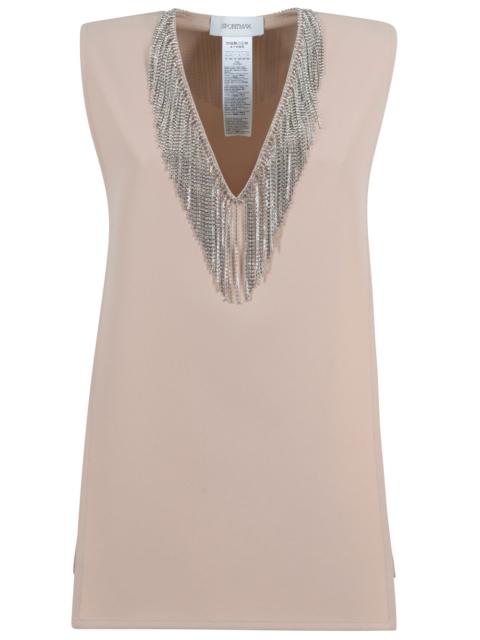 Sportmax Sportmax Women Sleeveless Top With Rhinestone