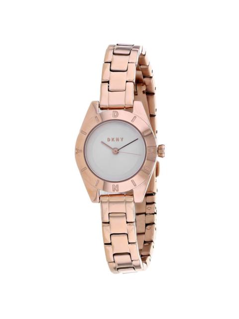 Other Designers DKNY - DKNY Geograph Quartz Silver Dial Ladies Watch NY2871