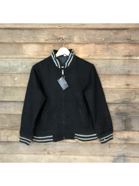 Other Designers Varsity - White Line vintage plain Varsity Jacket #4723