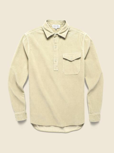 ALEX MILL Popover Cord Shirt - Putty