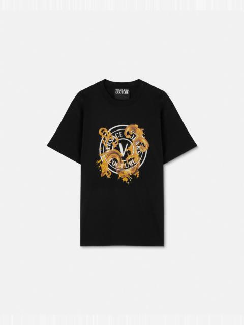 VERSACE JEANS COUTURE Printed Cotton-Jersey T-Shirt