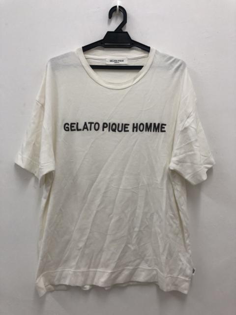 Other Designers Japanese Brand - GELATO PIQUE HOMME Japan Embroidered Spell Out Shirt