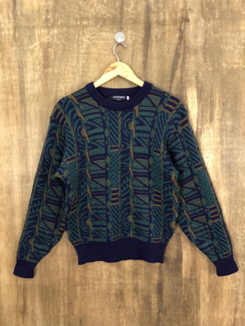 Other Designers Japanese Brand - Courmayeur Navajo Style Japan Motive Knit Sweater