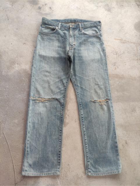 Other Designers Vintage Wrangler Jean Distressed Faded Denim