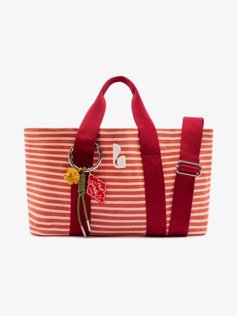 Larroudé Americana Tote Bag In Tulip Awning Stripe