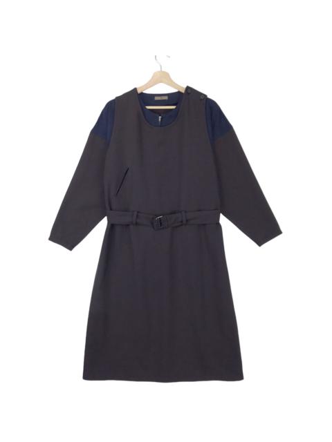 YS Yohji Yamamoto Double Layered Wool Long Coat Jacket