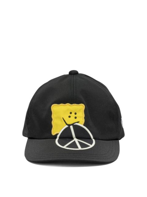 Kapital Kapital Chino Peckish Peace Baseball Cap Black