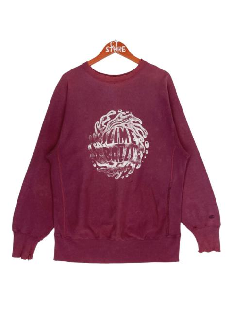 Other Designers Vintage - Distressed Champion Reverse Weave Slime Balls Sweater