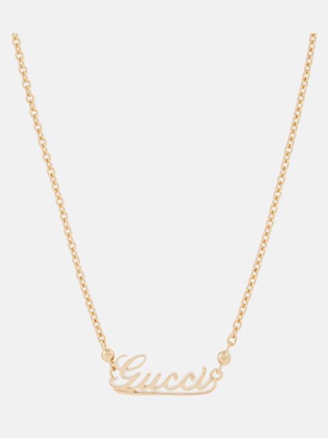 Logo chain necklace