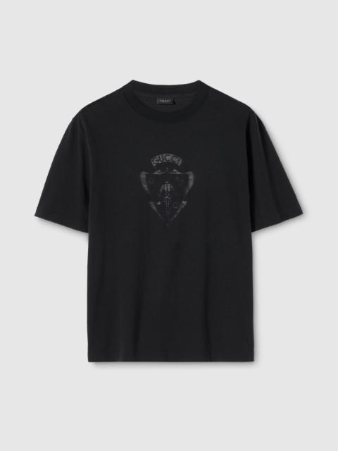 GUCCI Cotton jersey T-shirt with devoré detail