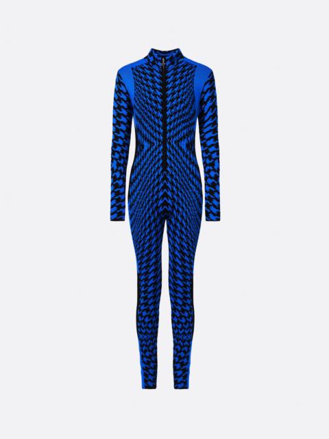 PERFECT MOMENT Twisted Houndstooth Merino Wool Jumpsuit