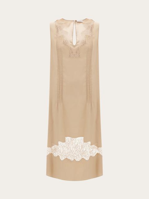 FERRAGAMO Dress with lace inserts