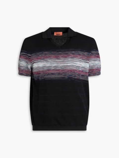 Missoni Space-dyed cotton polo shirt