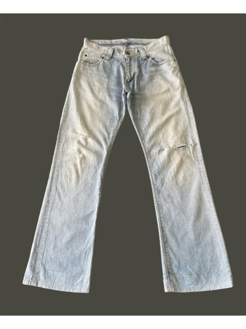 Other Designers Vintage Lee Grunge Style Distressed Flare Jeans