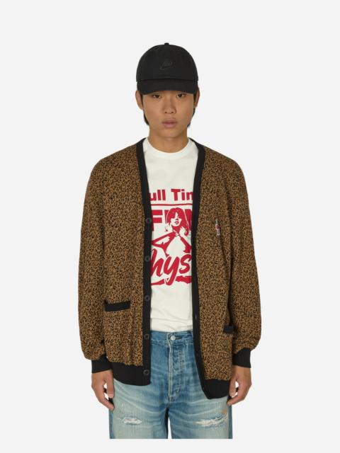 Hysteric Glamour Leopard Vixen Girl Cardigan Beige