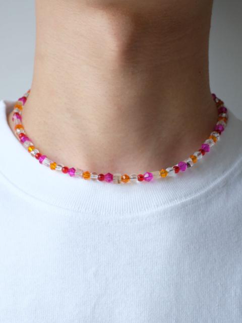 Other Designers Pink With Nature Stone Handmade Beaded Necklaces 16.1in