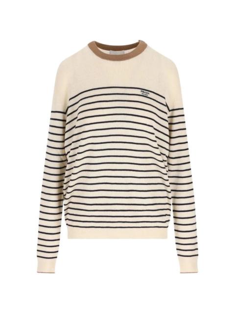 Prada Prada Men Cotton Linen Round Neck