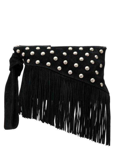 Isabel Marant Isabel Marant Faro Fringed Suede Clutch