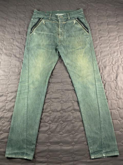 Other Designers Distressed Denim - Herringbone Twill Rustic Jeans