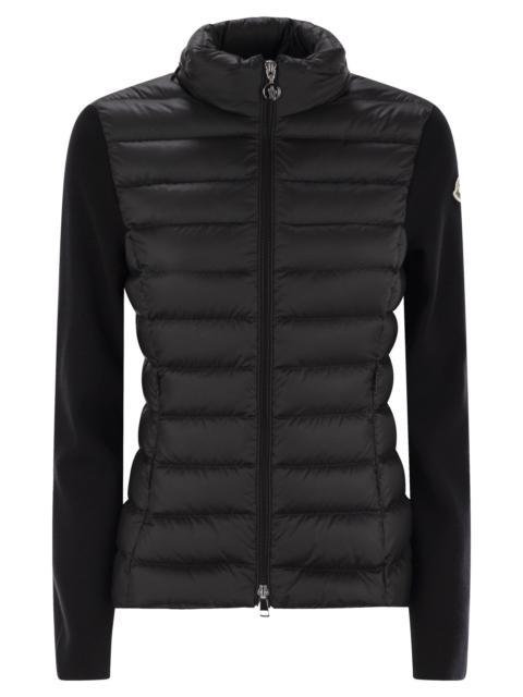 Moncler Women Padded Wool Cardigan With Zip