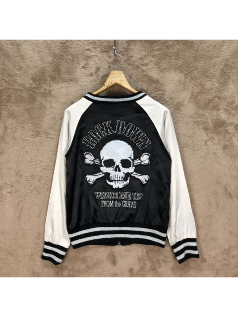 Other Designers Skulls - ROCK DOWN WAKE ME UP FROM GRAVE SKULLS BOMBER #5269-182