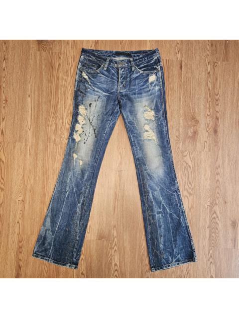 Japanese Brand - Vintage FUGA Mudwash Flared Jeans