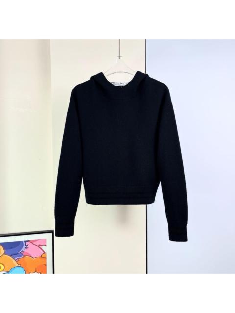 Dior Dior navy cashmere sweatshirt with embroidered number 8.