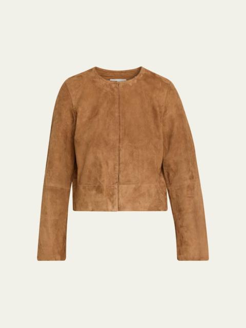 Vince Cropped Suede Jacket