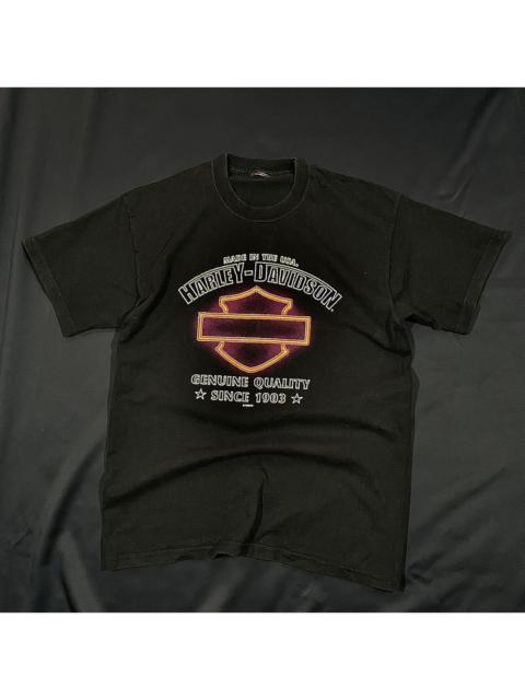 Other Designers Vintage 90s Harley Davidson Big Logo 3D Emblem Style T-Shirt