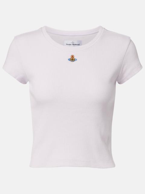 Vivienne Westwood Peru cropped cotton-blend jersey T-shirt