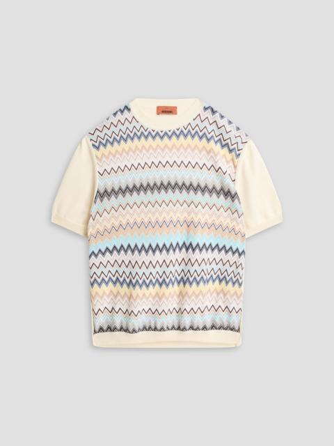 Missoni Crochet-knit cotton T-shirt