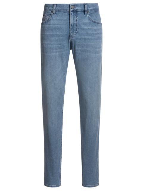 BOSS MAINE REGULAR-FIT JEANS IN BLUE STRETCH DENIM