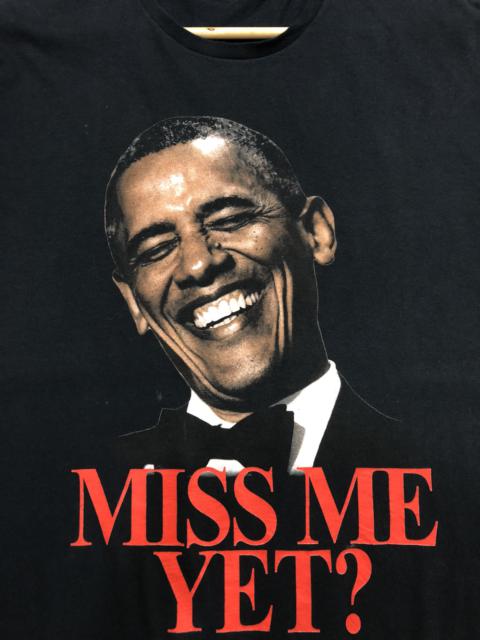 Other Designers Archival Clothing - PRESIDENT OBAMA MISS ME YET WITH SPELL OUT BIG LOGO OVERSAIZ