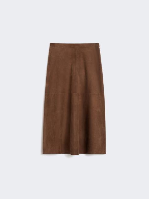 'S Max Mara CIPRIA Flared suede skirt