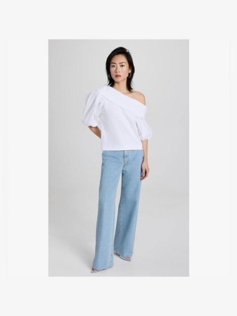Other Designers NWT Tanya Taylor‎ Georgia Off Shoulder Puff-
Sleeve Top Optic White Medium $295