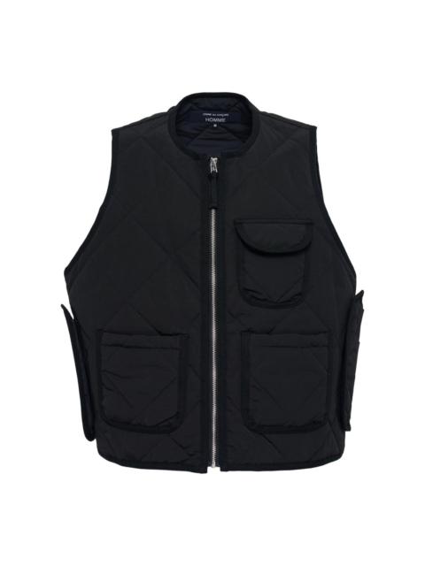 Comme des Garçons Homme Cotton Nylon Gros Grain Quilted Vest