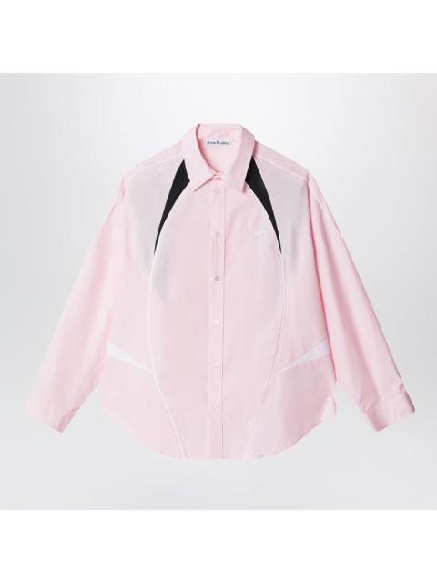 Acne Studios Acne Studios Embroidered Logo Button-Up Shirt Baby Pink Men