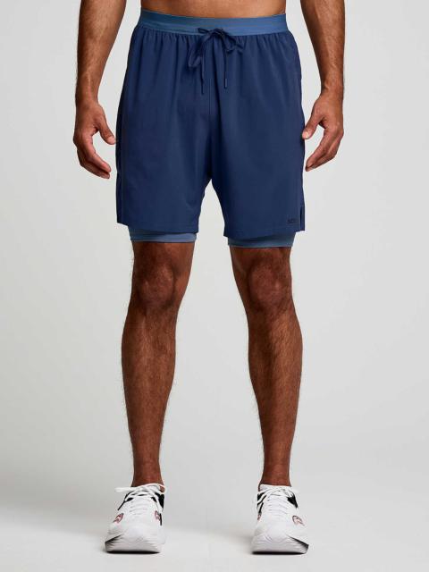 Saucony Outpace 7" 2-in-1 Short