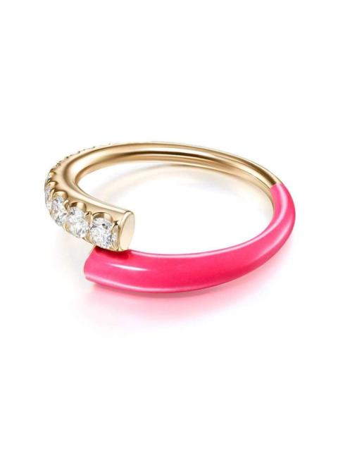 MELISSA KAYE Neon Pink Lola Diamond Ring