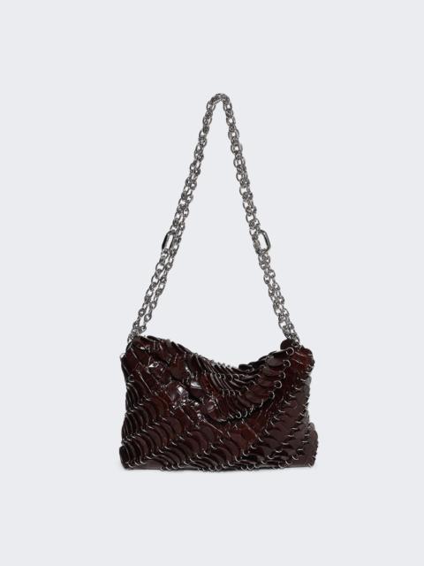 rabanne Paco Night Leather Bag Crocodile Brown