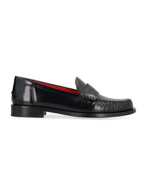 FERRAGAMO Brushed Leather Loafers