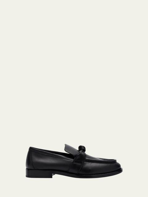 Bottega Veneta Astaire Metal Knot Leather Loafers