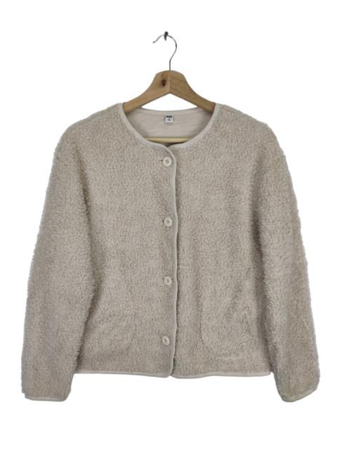 Other Designers Cardigan - Uniqlo Fleece Sherpa Cropped Cardigan