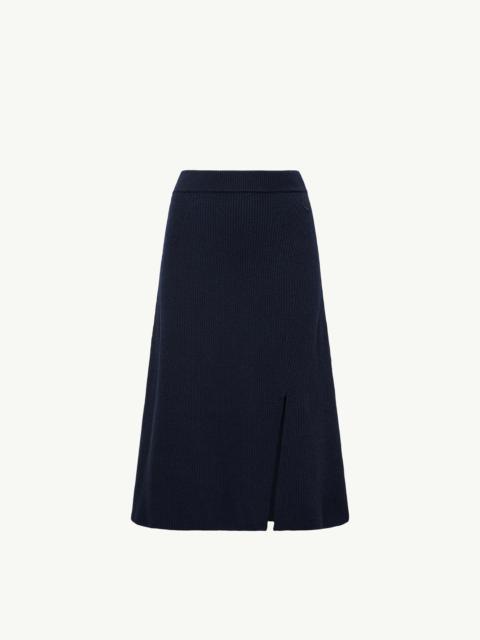 Moncler Wool & Cashmere Midi Skirt